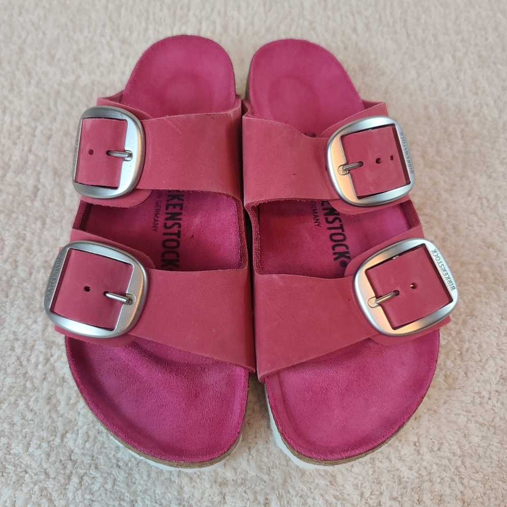 BIRKENSTOCK ARIZONA BIG BUCKLE FUCHSIA 37 Eur/ 6-6.5 US - Picture 6 of 9